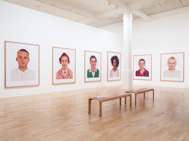 Installation view at the Whitechapel Gallery, Thomas Ruff- Photographs 1979 – 2017, Gallery 1, 27 September 2017 – 21 January 2018