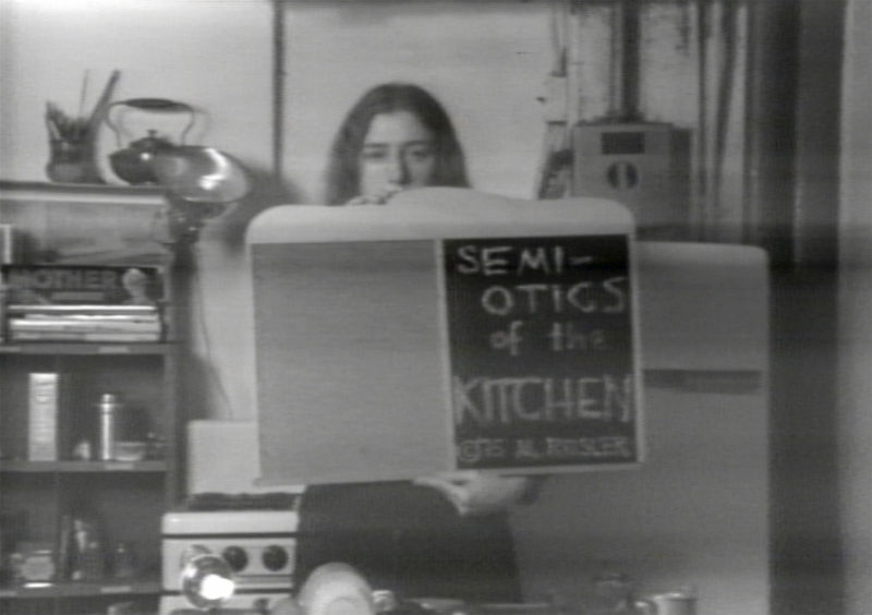 Martha Rosler - Semiotics of the Kitchen, 1975, video still