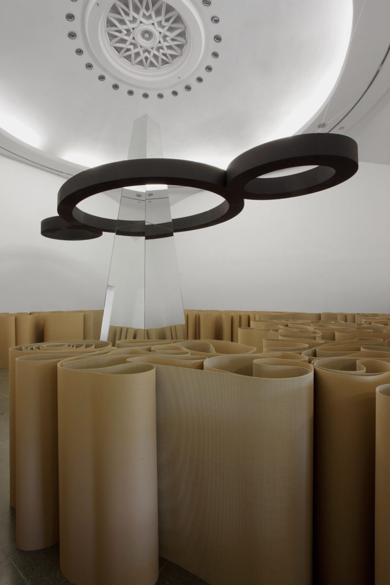 Michelangelo Pistoletto - Installation view, The Mirror of Judgement, Serpentine Gallery, London (12 July – 17 September 2011)