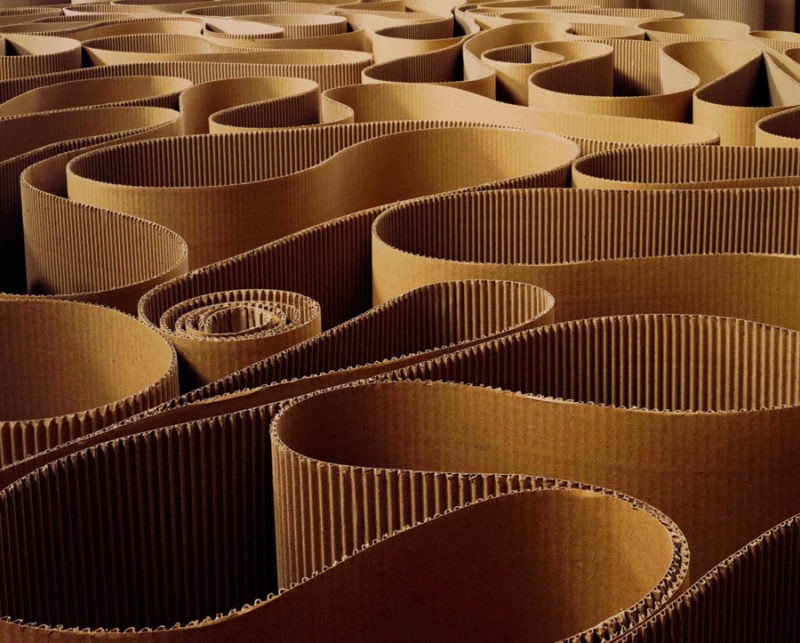 Michelangelo Pistoletto - The Labyrinth, 1969-2007, corrugated cardboard, 2100 meters of cardboard, installation view, Galleria Continua, Beijing, 2008