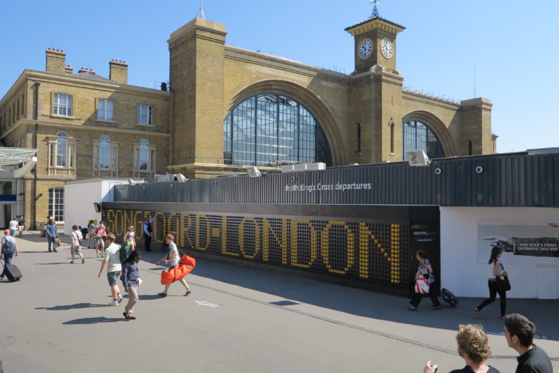 Song Board, 2012, interactive installation, 2 x 35 m, King's Cross Station, London