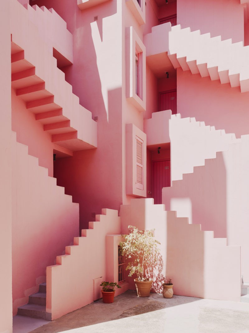 Ricardo Bofill – La Muralla Roja, 1973, Calpe, Alicante, Spain - Staircase