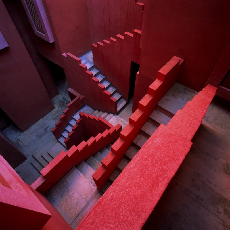 Ricardo Bofill – La Muralla Roja, 1973, Calpe, Alicante, Spain - Staircase