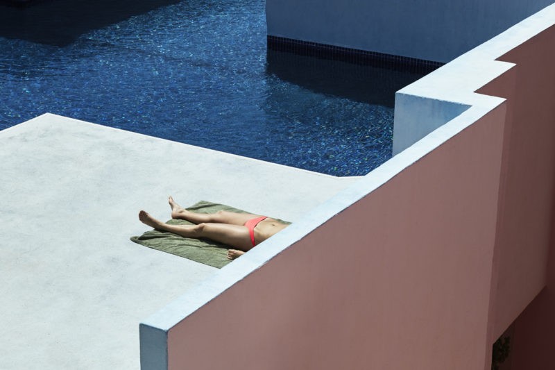 Ricardo Bofill – La Muralla Roja, 1973, Calpe, Alicante, Spain - Swimming pool detail