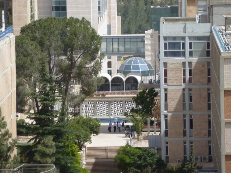 View of from the Hadassah Trail, Ein Kqrem, Jerusalem, Israel - synagogue with Chagall windows