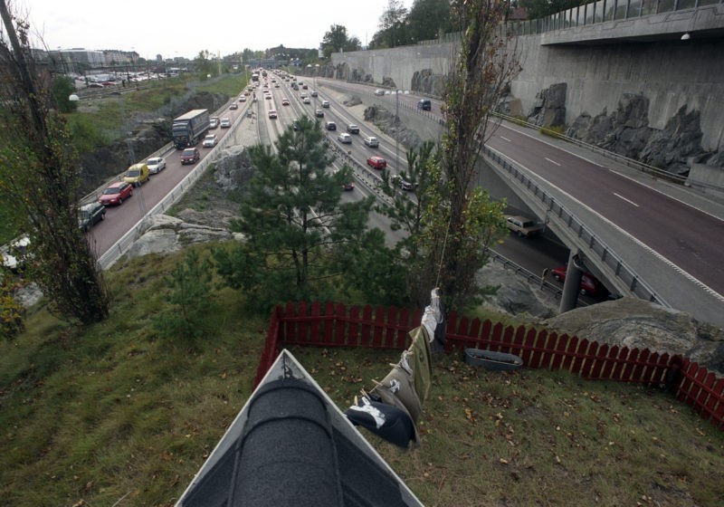 Akay & Peter Baranowski – Traffic Island, 2003, Stockholm, Sweden