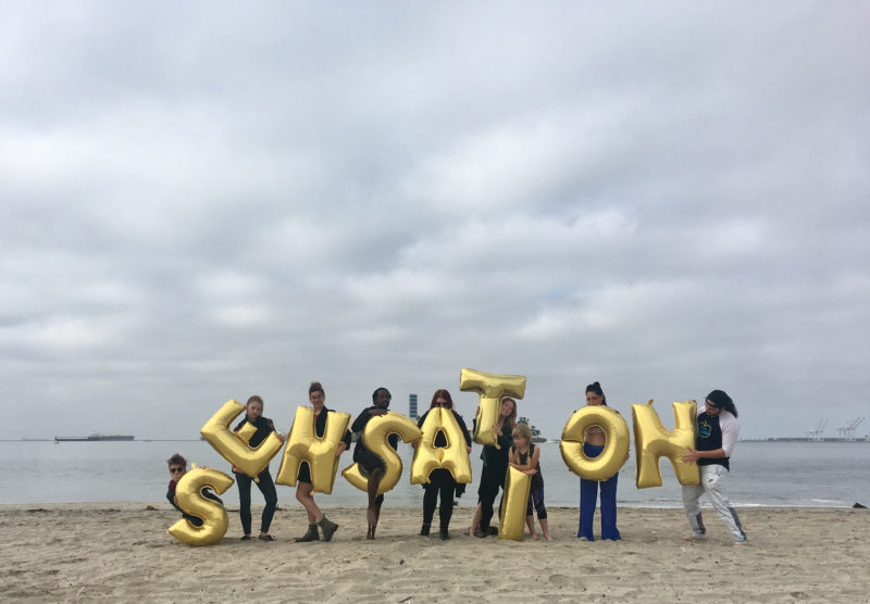 US, Long Beach - Sensation (#263), Silence Was Golden, gold balloons, workshop