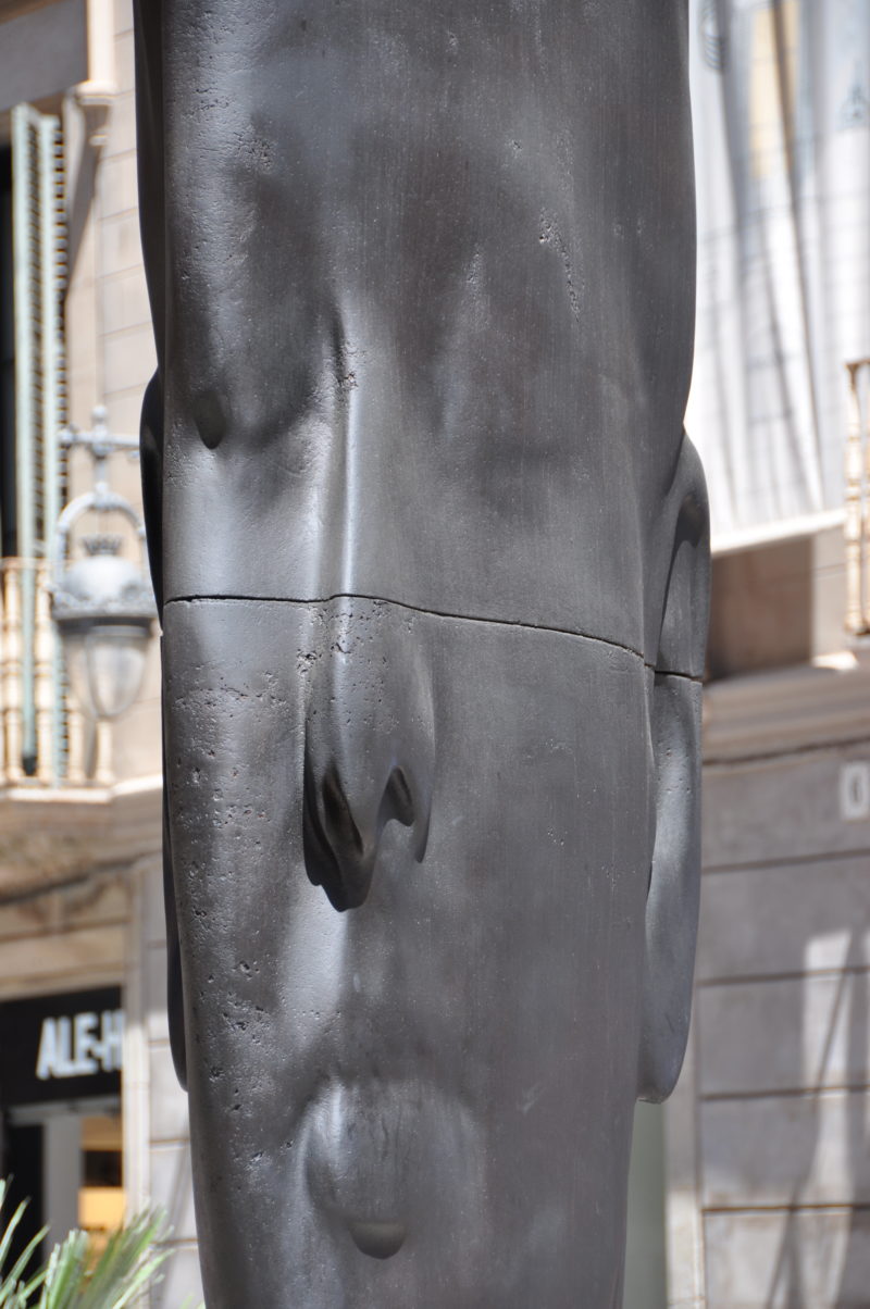 Jaume Plensa - Carmela, 2015, cast iron, 450 x 170 x 51 cm, Sant Pere Més Alt – Palau de la Musica Catalana, Barcelona