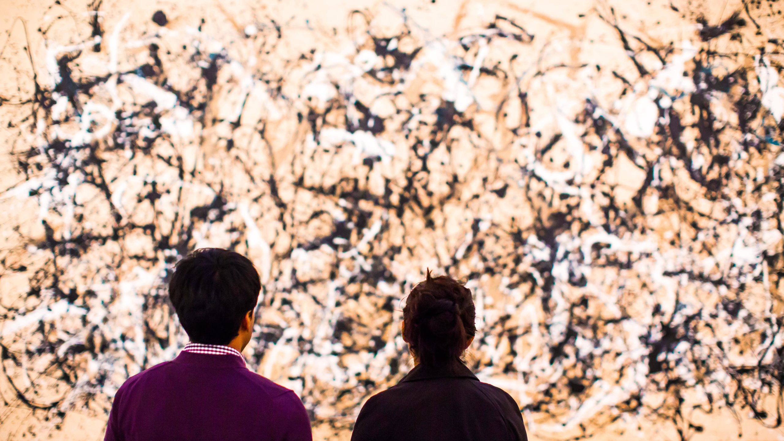 Jackson Pollock - Autumn Rhythm (Number 30), 1950, enamel on canvas, 266.7 x 525.8 cm (8 ft. 9 in. x 17 ft. 3 in.), installation view, Metropolitan Museum of Art, New York