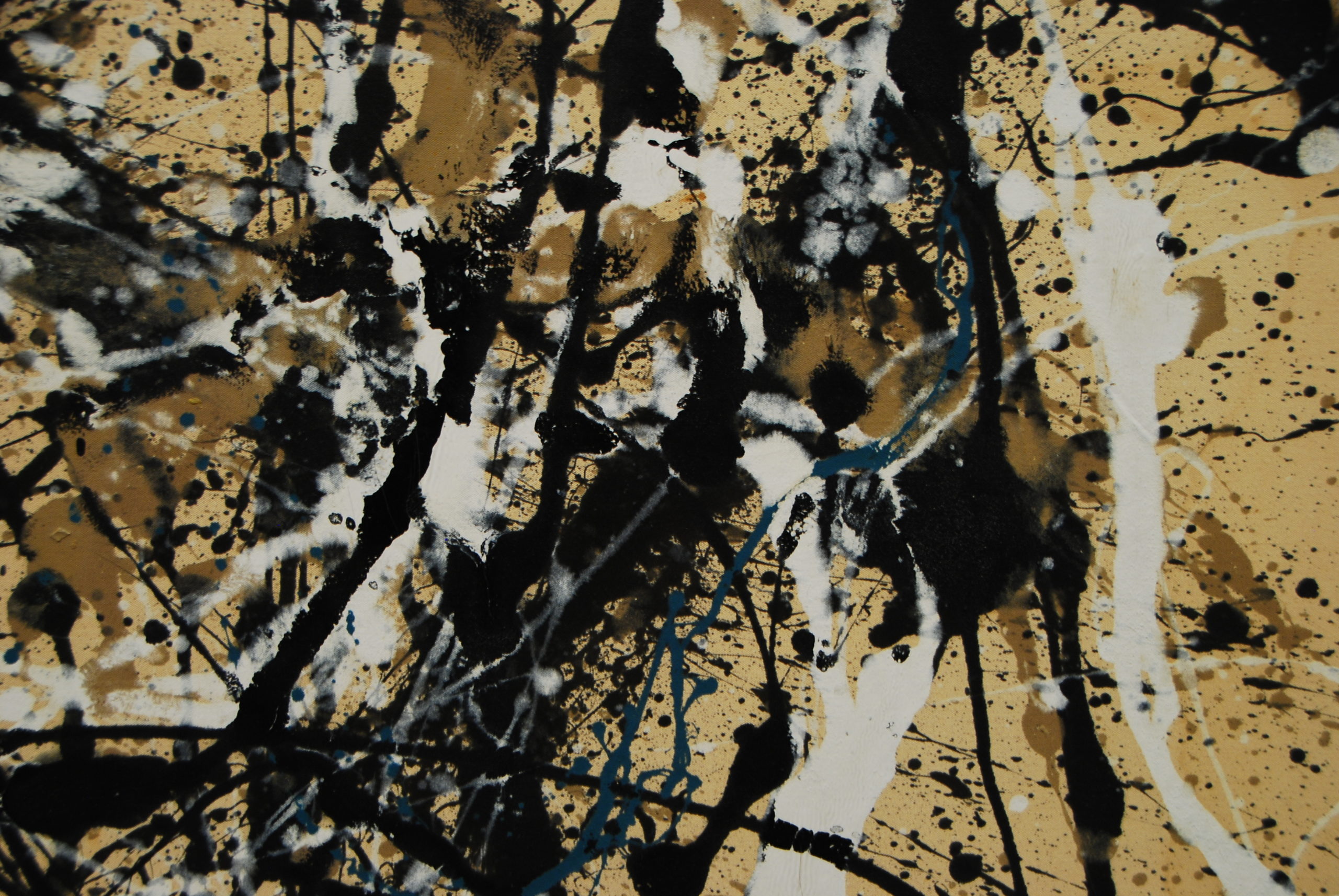 Jackson Pollock - Autumn Rhythm (Number 30), 1950, enamel on canvas, 266.7 x 525.8 cm (8 ft. 9 in. x 17 ft. 3 in.), installation view, Metropolitan Museum of Art, New York