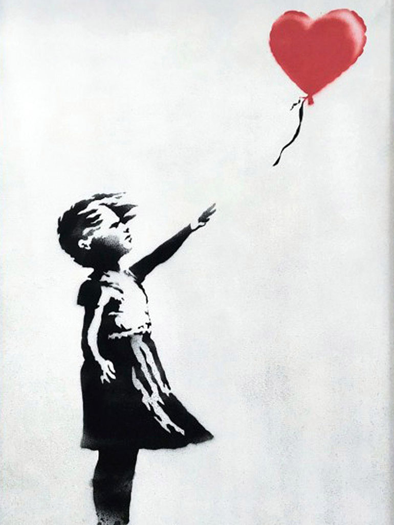 《女孩和气球》——Banksy最鼓舞人心的画作？