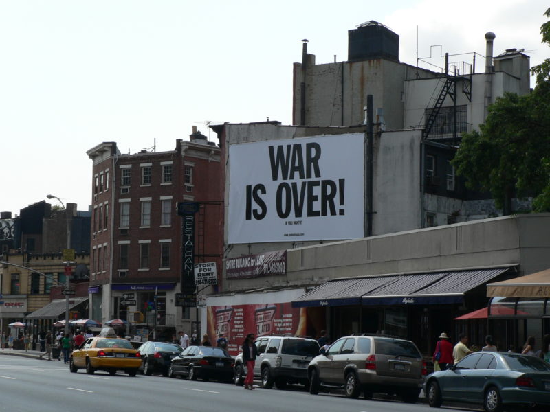 War is Over billboard, Manhattan, New York, 2006