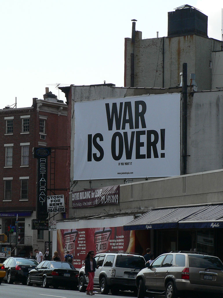 War is Over - John Lennon & Yoko Ono's massive poster campaign