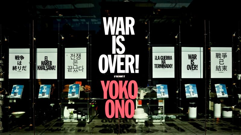 Yoko Ono - War is Over!, installation view, MCA Sydney, 2013