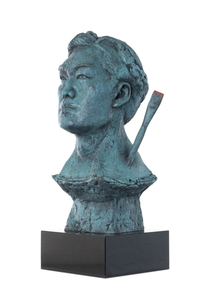 Dr. Gindi - The Painter, 2020, bronze, 52 x 35 x 24 cm