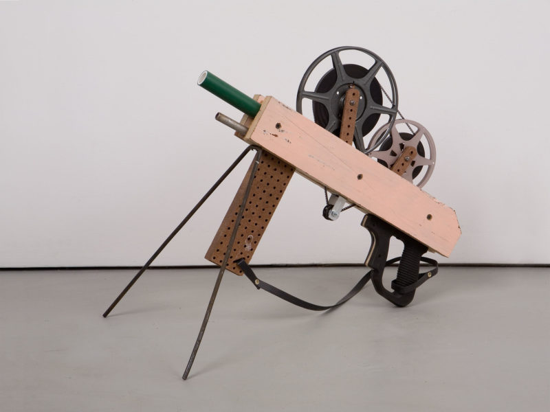 Francis Alÿs (in collaboration with Angel Toxqui) - Untitled (gun number 37), 2005-2006, wood, metal, plastic, film reels, film