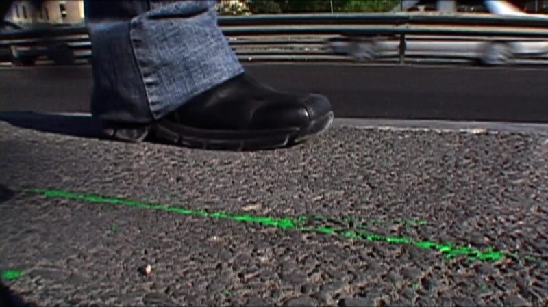 Francis Alÿs - The Green Line, 2004, Jerusalem, Israel