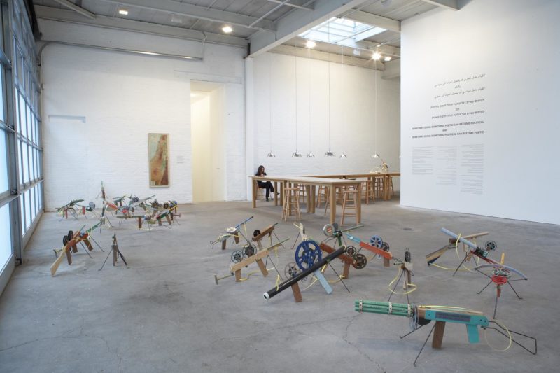 Installation view of Francis Alÿs - Sometimes doing something poetic can become political and sometimes doing something political can become poetic, David Zwirner, New York, 2007.