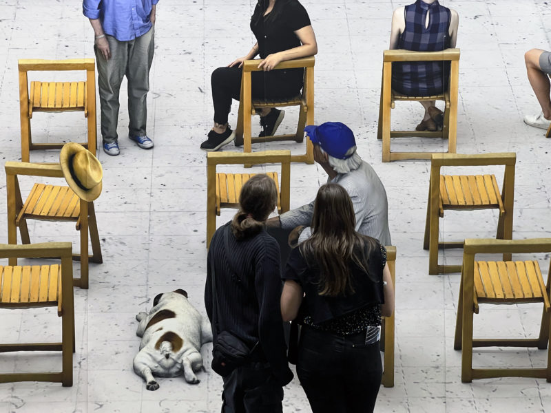 David Hockney – Pictures at an Exhibition, 2018/2021, photographic drawing printed on paper, 4.7 x 15.2 m (15 ft. 7 in x 50 ft.), unique exhibition copy