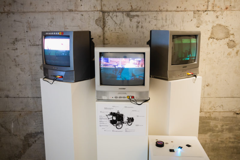 Graffiti Research Lab (Evan Roth & James Powderly), installation view, Tools of the Trade, Hong Kong, 2021