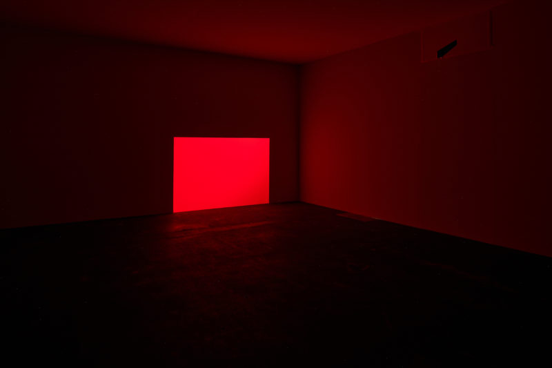 James Turrell - Prado, Red, 1968, projection, 165 x 244 cm
