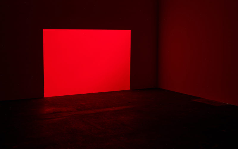 James Turrell - Prado, Red, 1968, projection, 165 x 244 cm