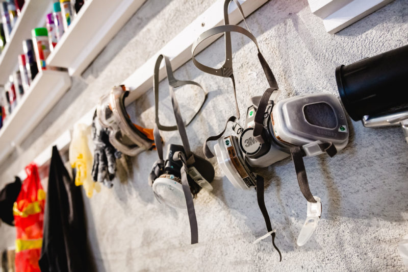 Masks, installation view, Tools of the Trade, Hong Kong, 2021