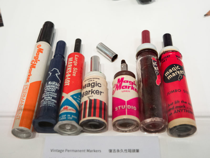 Vintage markers, installation view, Tools of the Trade, Hong Kong, 2021