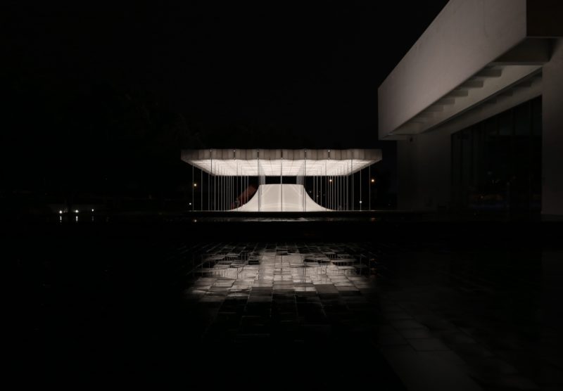 Shen Ting Tseng Architects - Floating Pavilion, 2016, installation view, Taipei Fine Arts Museum plaza