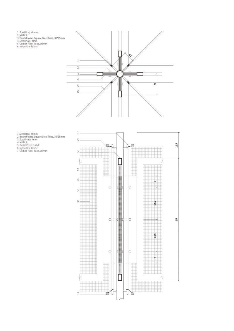 Shen Ting Tseng Architects - Floating Pavilion, detail drawing