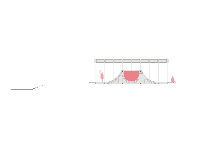 Shen Ting Tseng Architects - Floating Pavilion, section