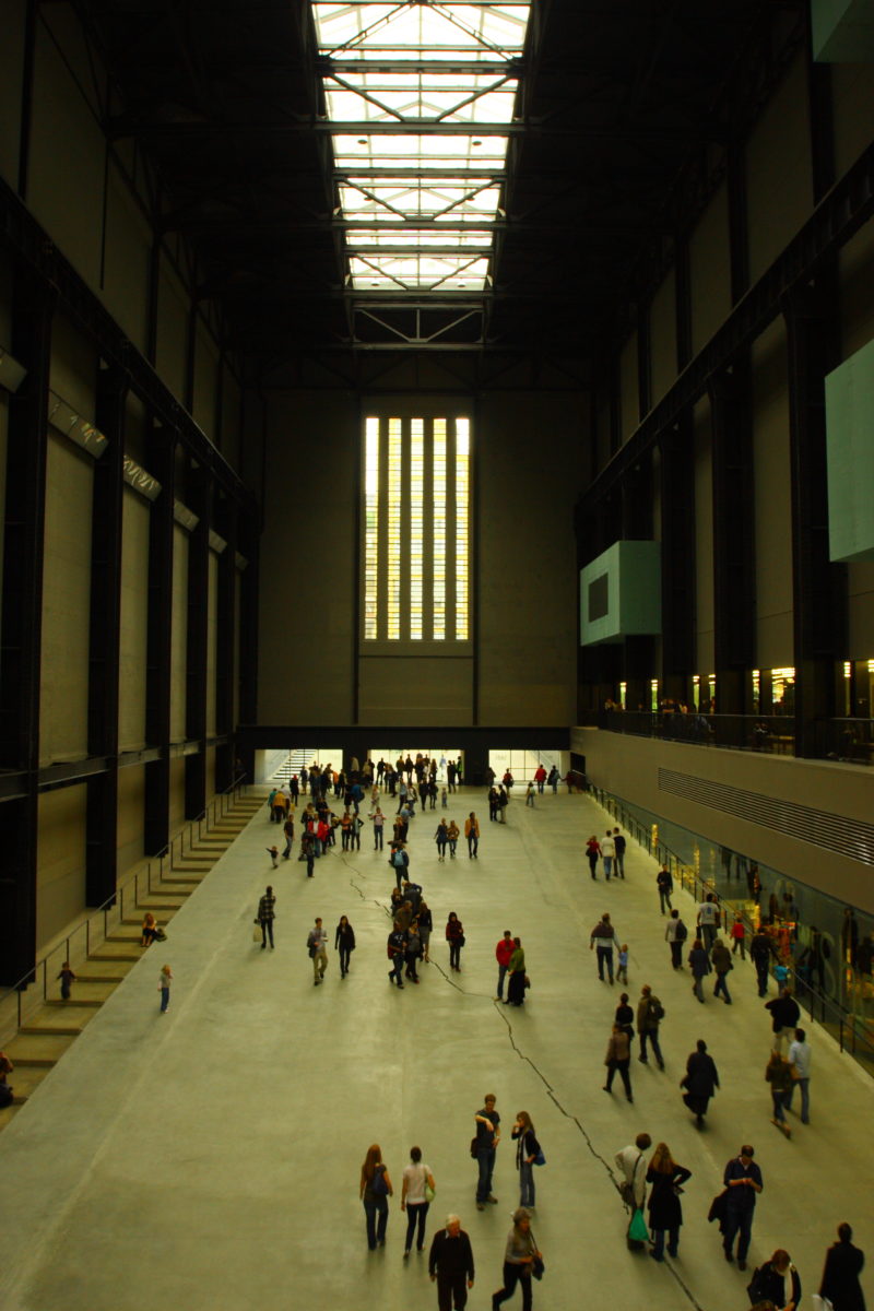 Doris Salcedo - Shibboleth, 2007, 167 meters (548 feet) crack, installation view, Tate Modern, London, 2007-2008
