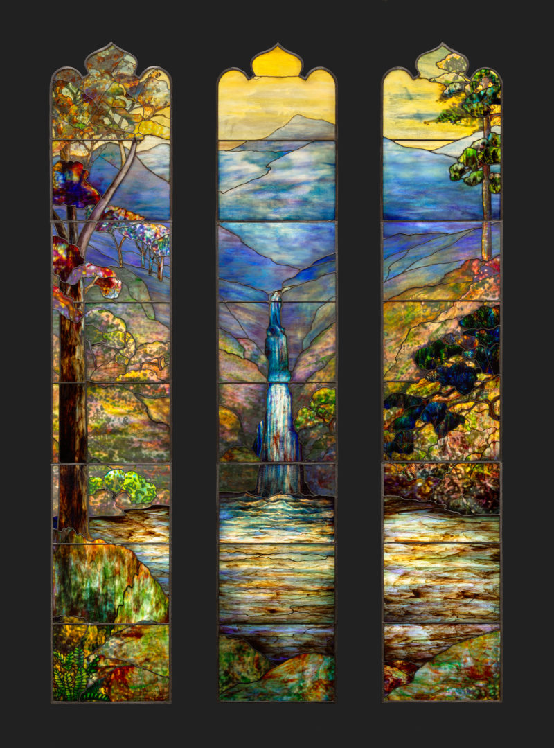 Agnes F. Northrop - Hartwell Memorial Window, 1917, leaded glass, 798.7 x 554.7 x 42.5 cm (314 7/16 x 218 3/8 x 16 3/4 in.), installation view, The Art Institute of Chicago