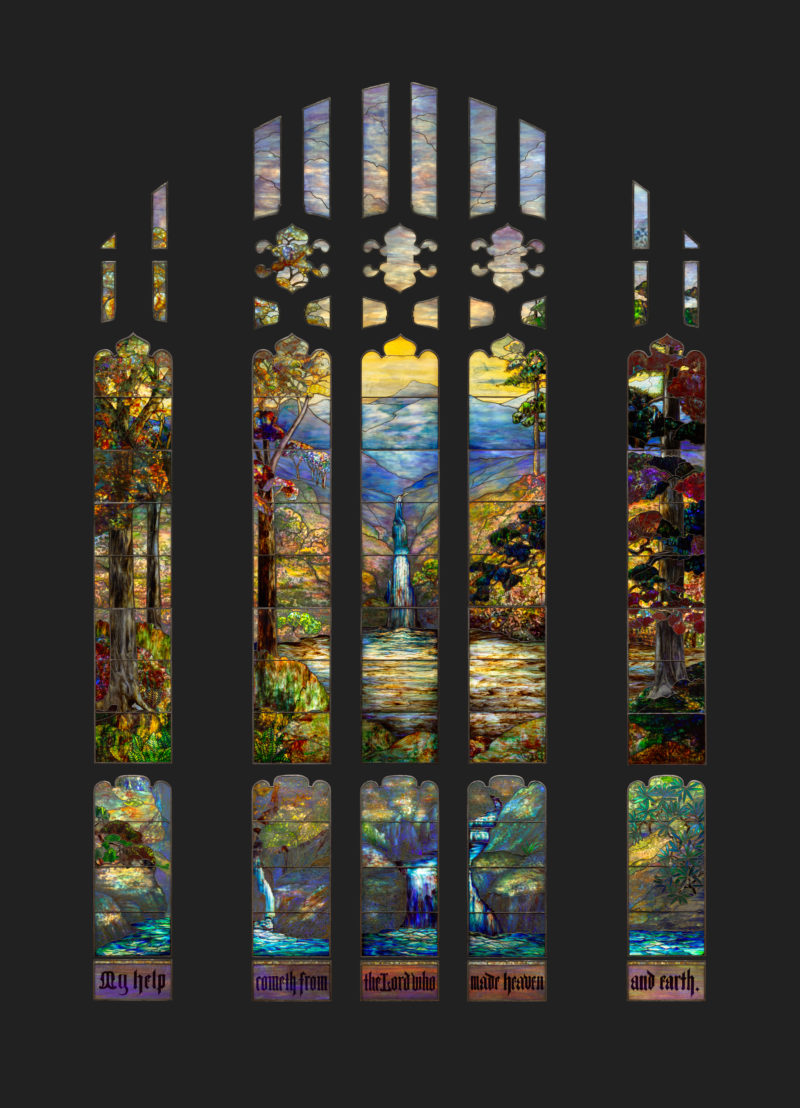 Agnes F. Northrop - Hartwell Memorial Window, 1917, leaded glass, 798.7 x 554.7 x 42.5 cm, installation view, The Art Institute of Chicago
