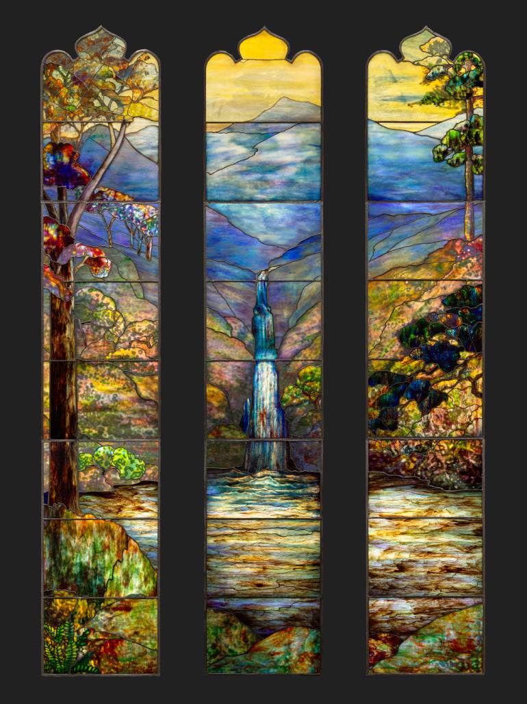 Agnes F. Northrop - Hartwell Memorial Window, 1917, leaded glass, 798.7 x 554.7 x 42.5 cm, installation view, The Art Institute of Chicago feat