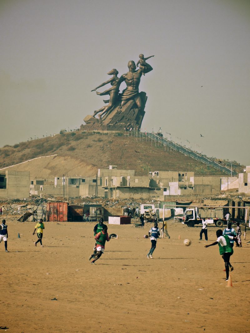 African Renaissance Monument, 2010, bronze, 49 meter (161 feet), Ouakam suburb, Dakar, Senegal