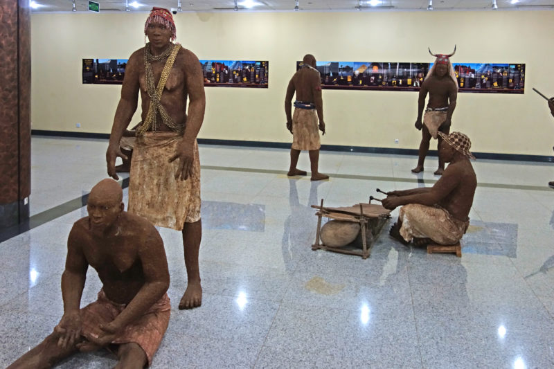 Museum inside of the African Renaissance Monument - Bronze, 2010, 49 meter (161 feet), Ouakam suburb, Dakar, Senegal