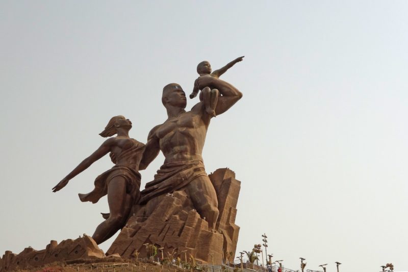 African Renaissance Monument - Bronze, 2010, 49 meter (161 feet), Ouakam suburb, Dakar, Senegal