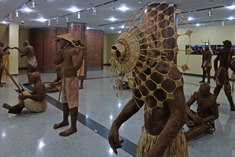 Museum inside of the African Renaissance Monument - Bronze, 2010, 49 meter (161 feet), Ouakam suburb, Dakar, Senegal