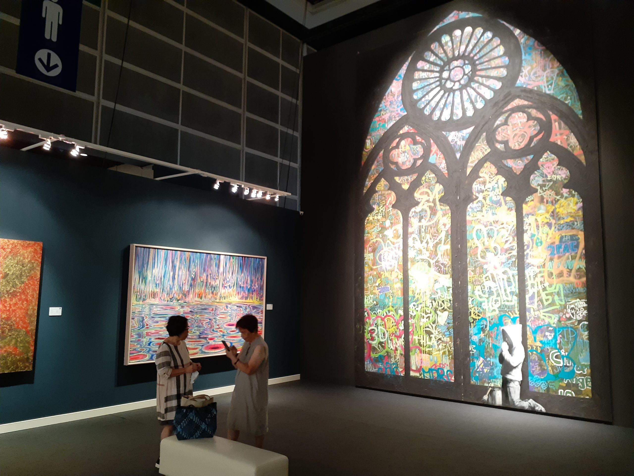 Banksy's monumental stained glass window – Forgive us our trespassing