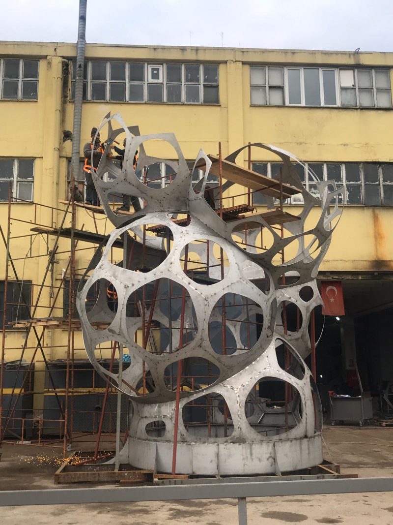 Construction of Carve's Marmara Forum Cloud Playground