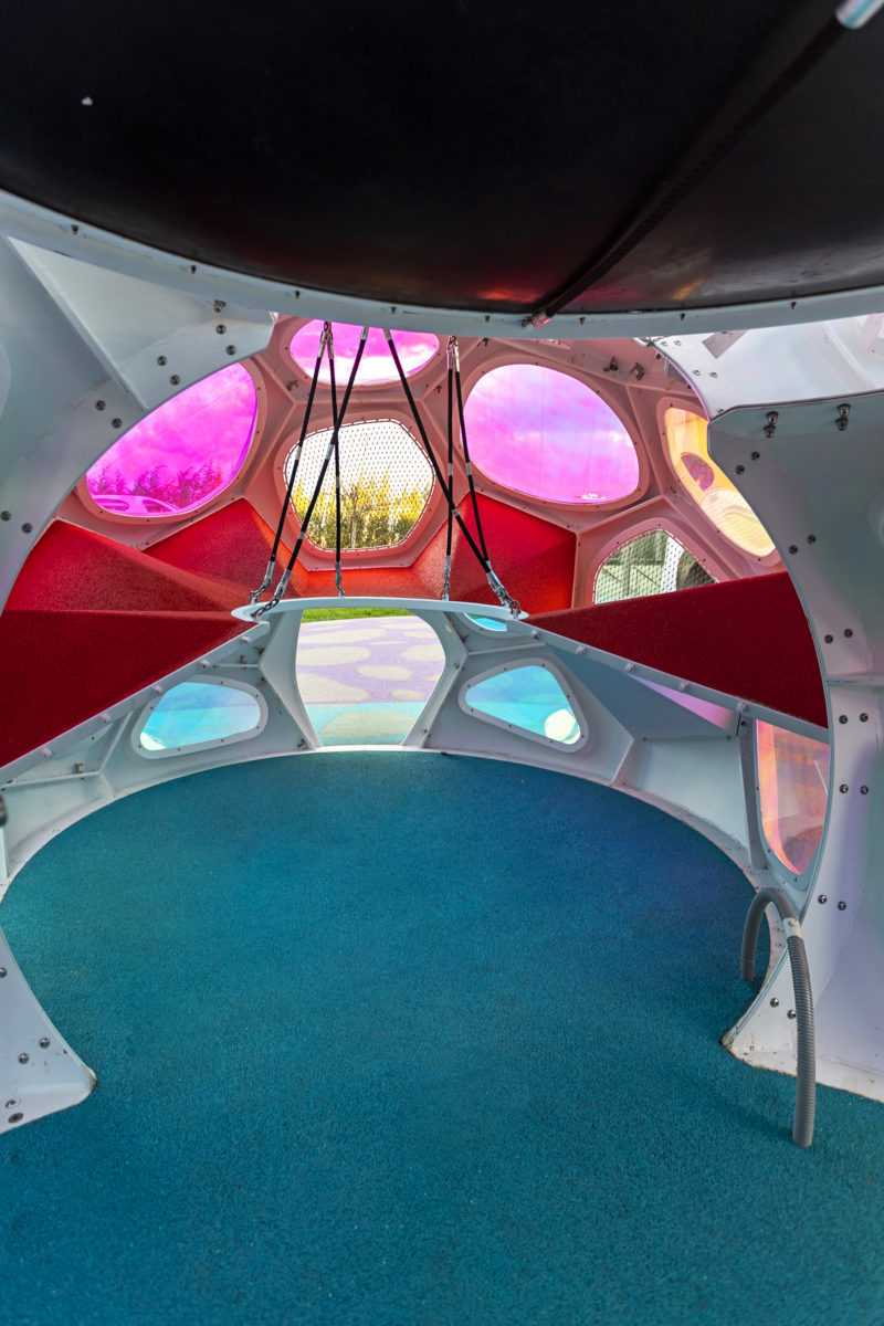 Inside of Carve's Marmara Forum Cloud Playground, 2020
