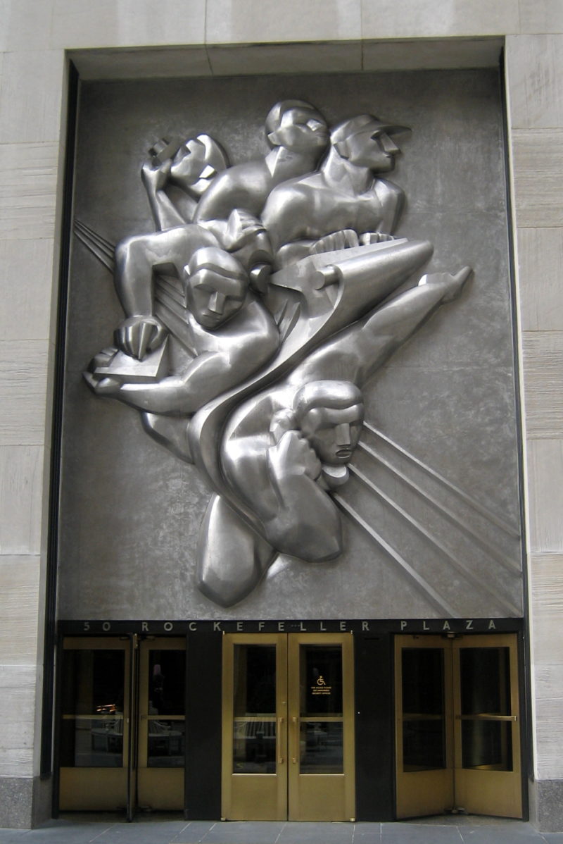 Isamu Noguchi - News, 1940, installation view, 50 Rockefeller Plaza, New York