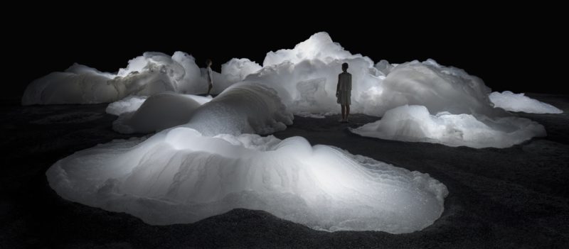 Kohei Nawa – Foam, 2013, detergent, glycerin, water, dimensions variable, installation view, Aichi Triennale, Aichi, Japan