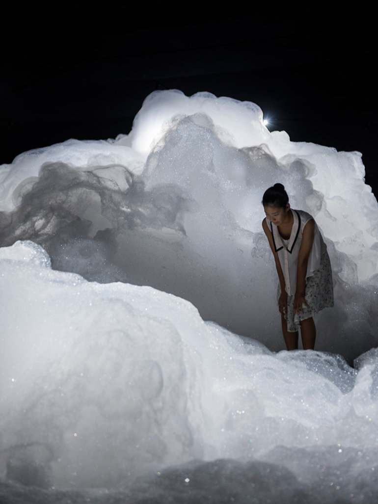 How to make art out of foam? Kohei Nawa shows you