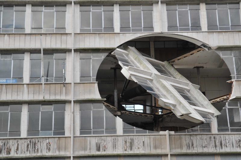 Richard Wilson - Turning the Place Over, 2007, installation view, Liverpool Biennial, Liverpool, United Kingdom