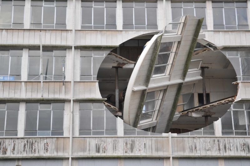 Richard Wilson - Turning the Place Over, 2007, installation view, Liverpool Biennial, Liverpool, United Kingdom